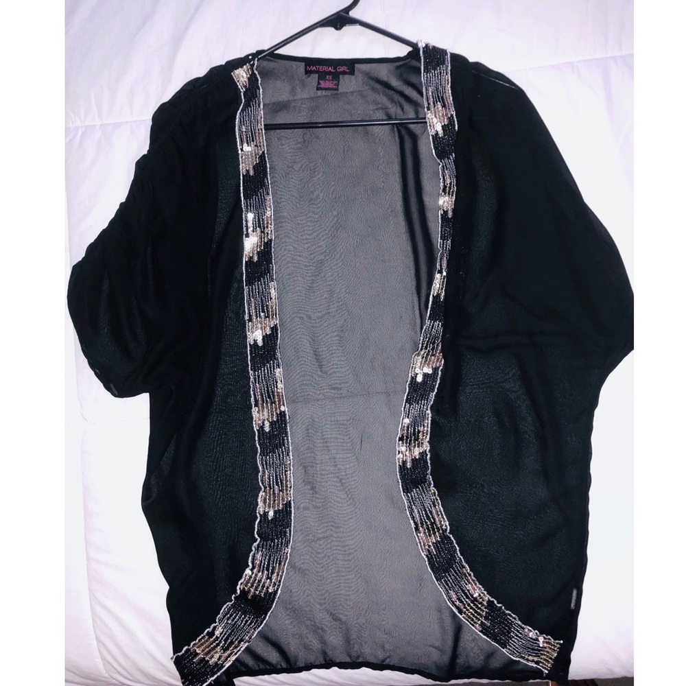 Sheer Sequined Cover Up